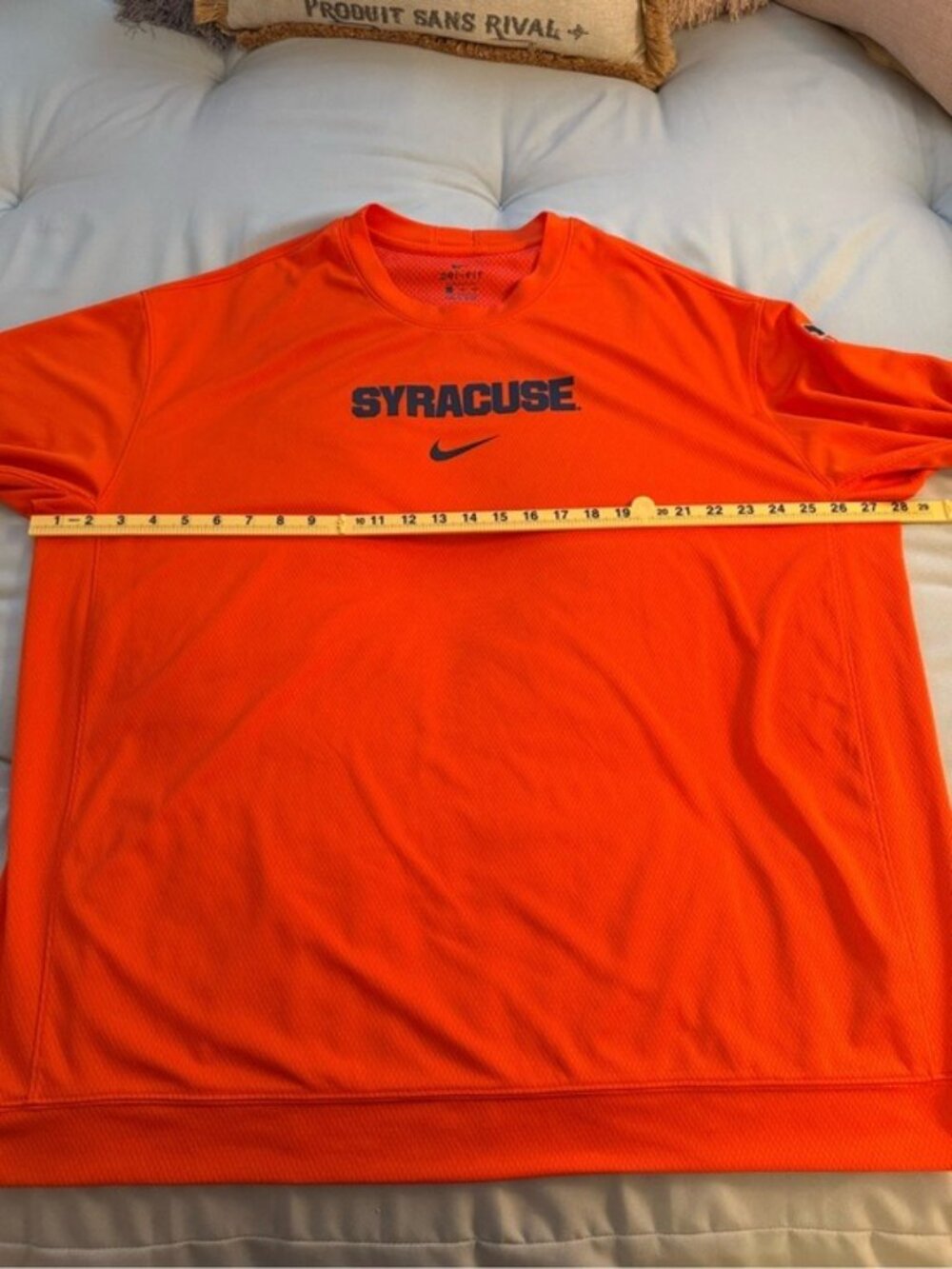 Nike Syracuse Orange Dri-FIT Pullover Sweatshirt Men’s XXL Orange Long Sleeve - Picture 8 of 9
